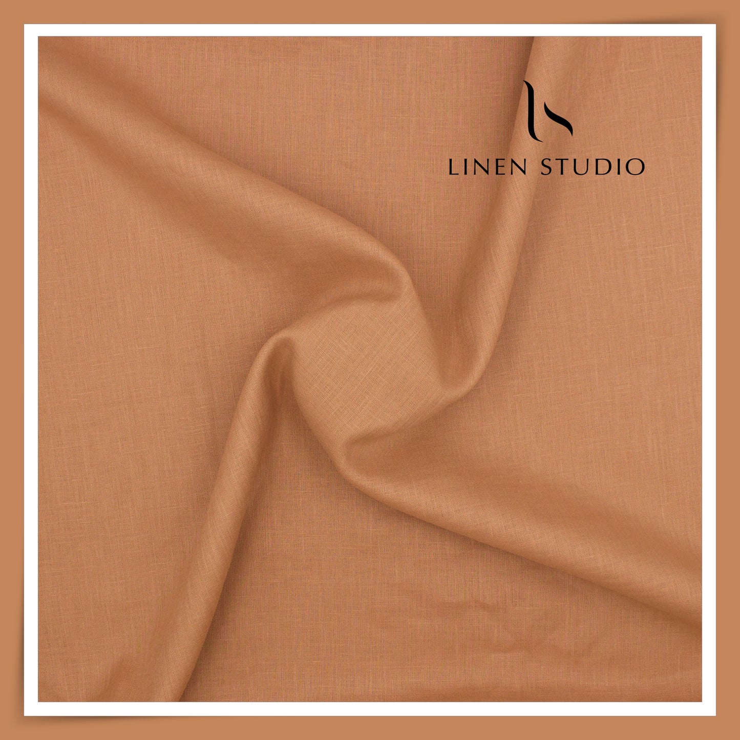 Burgoyne Premium Linen 70 Lea Plain Shirting - Italian Clay (NEW)