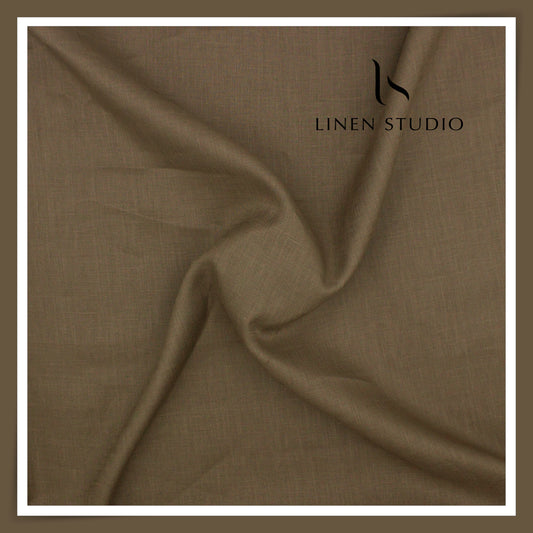 Burgoyne Premium Linen 70 Lea Plain Shirting - Kabul (NEW)