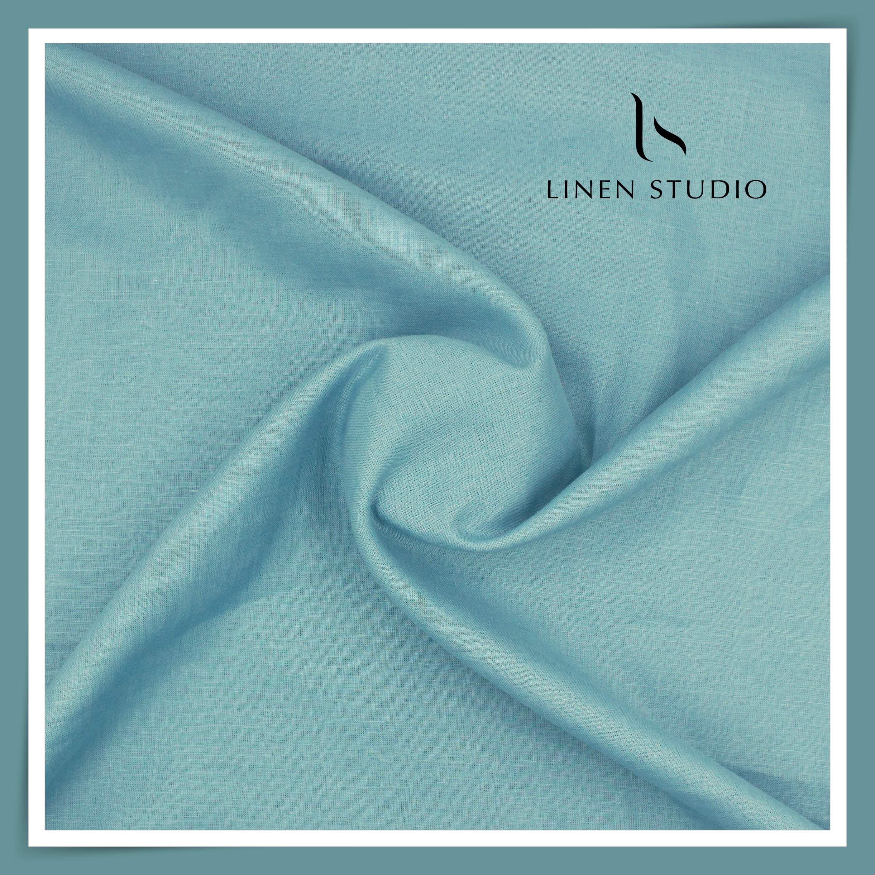 Burgoyne Premium Linen 70 Lea Shirting - Neptune Blue (NEW) – Linen Studio