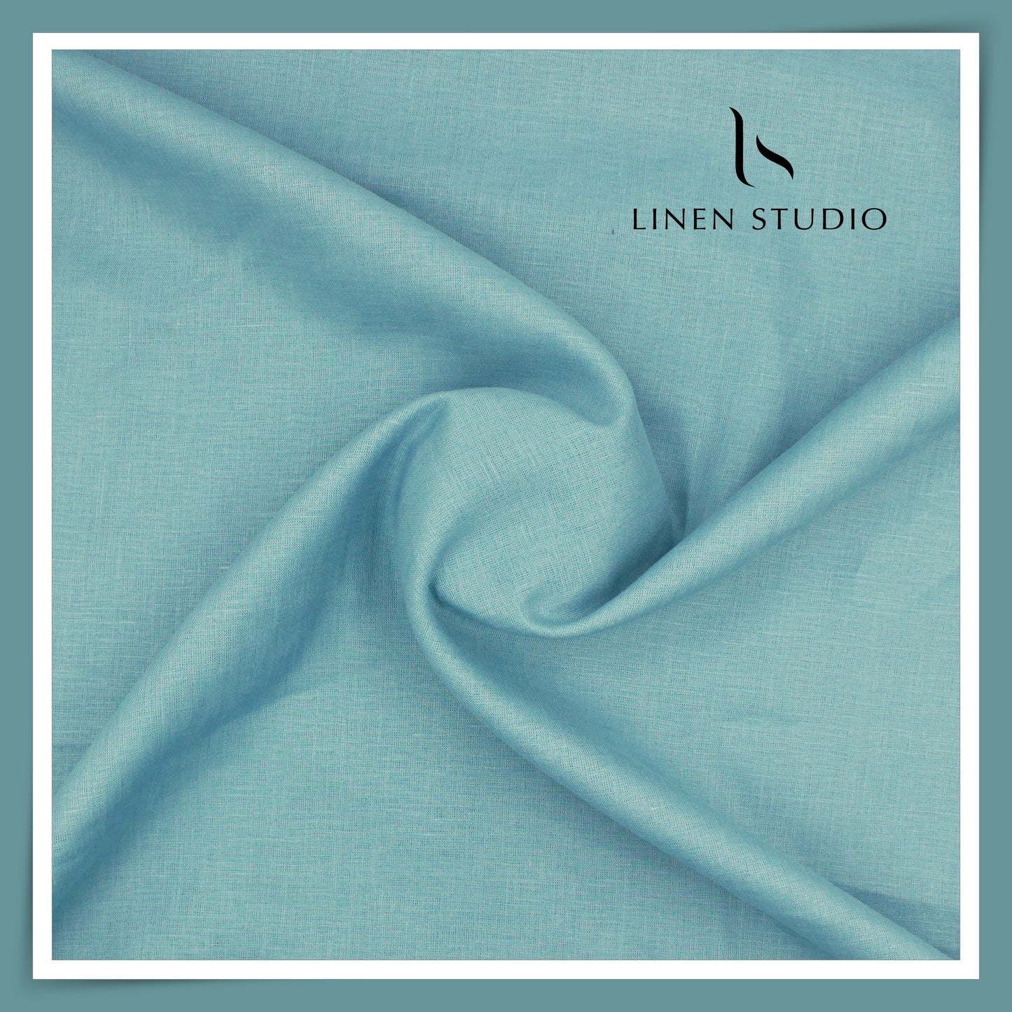 Burgoyne Premium Linen 70 Lea Shirting - Neptune Blue (NEW)