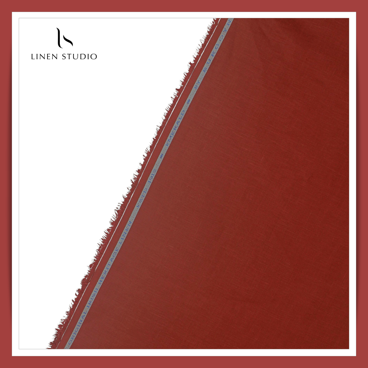 Burgoyne Premium Linen 70 Lea Shirting - Burnt Umber (NEW)