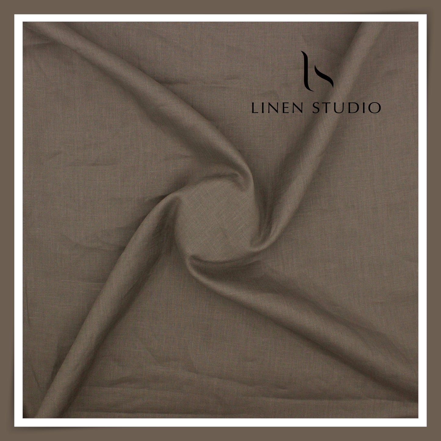 Burgoyne Premium Linen 70 Lea Plain Shirting - Pine Cone (NEW)