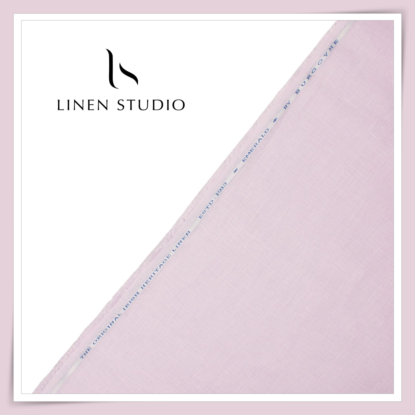 Burgoyne Premium Linen 70 Lea Plain Shirting - Lavender Flare (NEW)