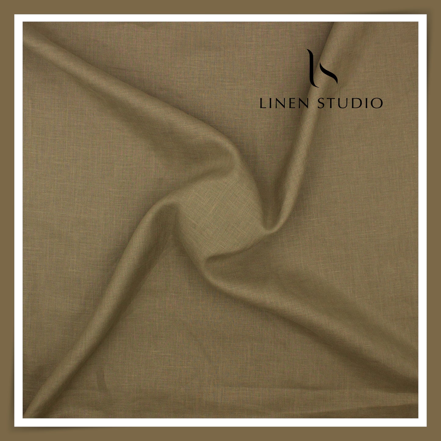 Burgoyne Premium Linen 70 Lea Plain Shirting - Wild Oak (NEW)