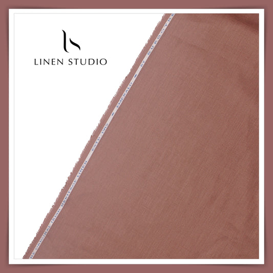 Burgoyne Premium Linen 70 Lea Shirting - Dark Chestnut (NEW)