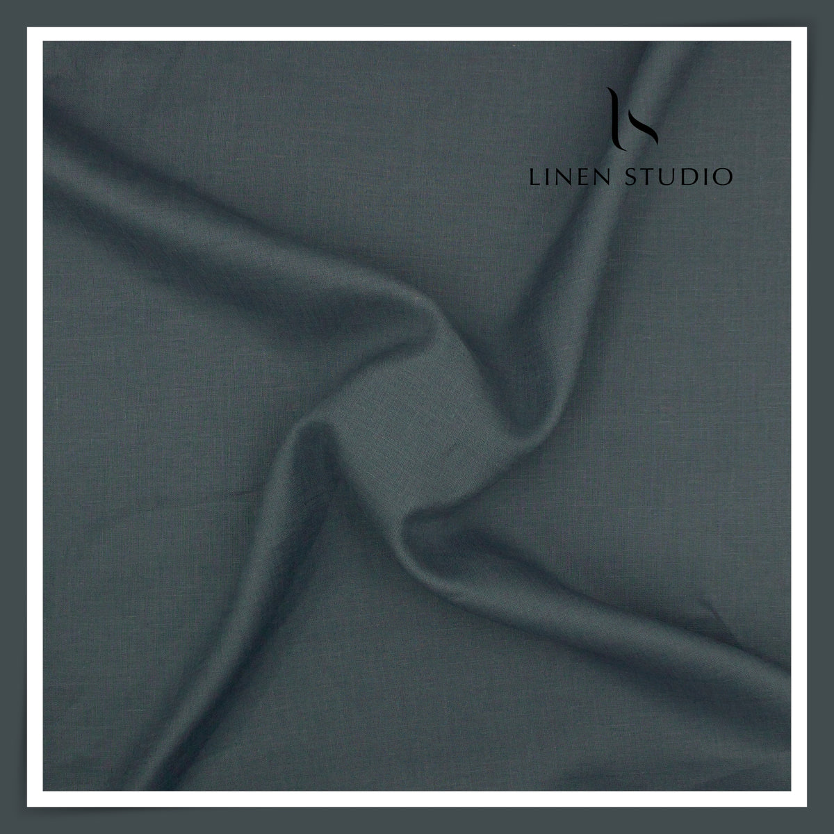 Burgoyne Premium Linen 70 Lea Plain Shirting - Orion Blue (NEW)