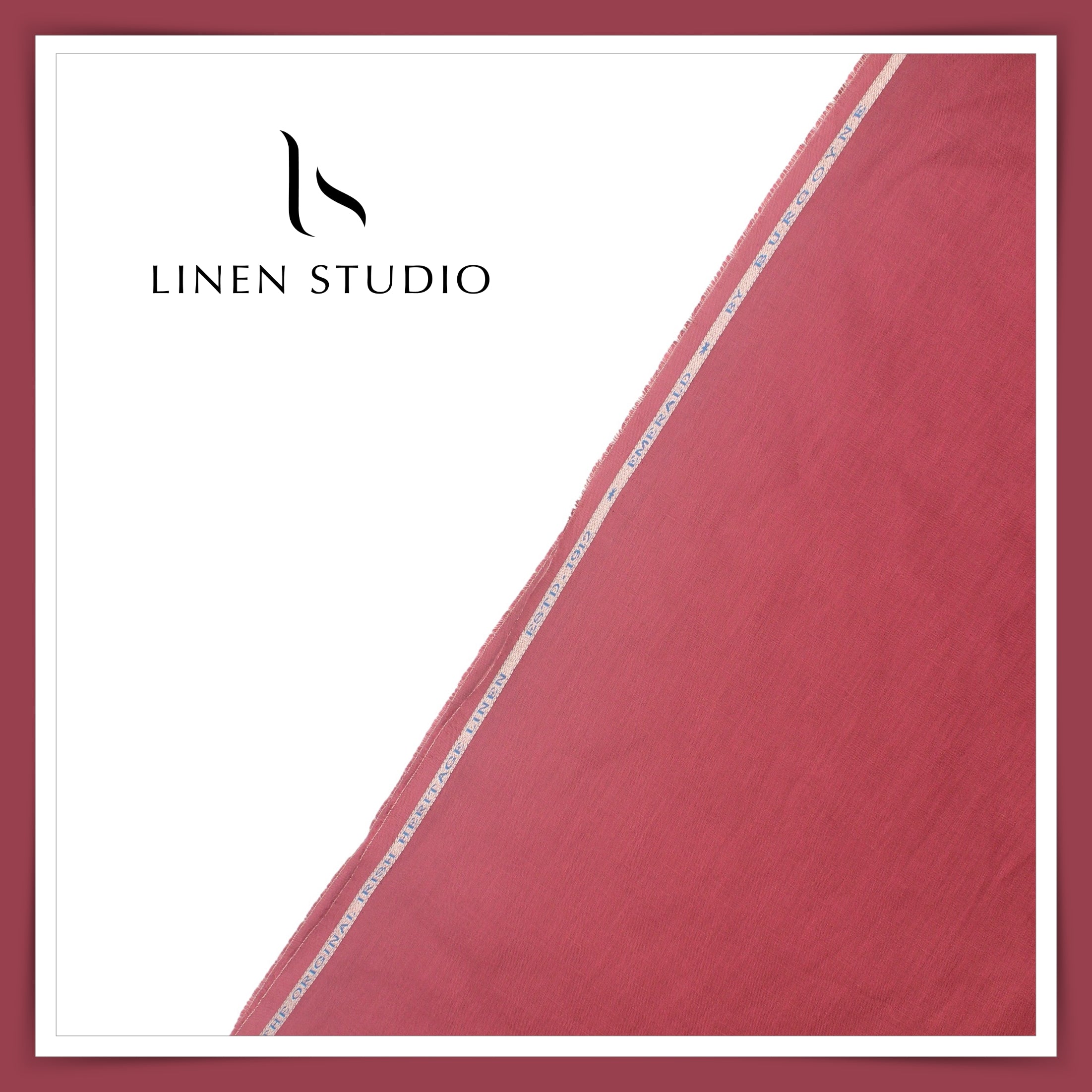 Burgoyne Premium Linen 70 Lea Shirting - Raspberry Rose (NEW) – Linen ...
