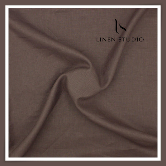 Burgoyne Premium Linen 70 Lea Plain Shirting - Town Sparrow (NEW)