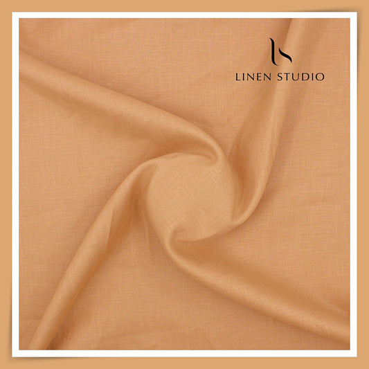 Burgoyne Premium Linen 70 Lea Shirting - Brown Sugar Toast (NEW)