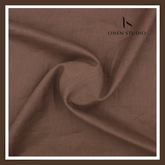 Burgoyne Premium Linen 70 Lea Shirting - Irish Coffee Taupe (NEW)