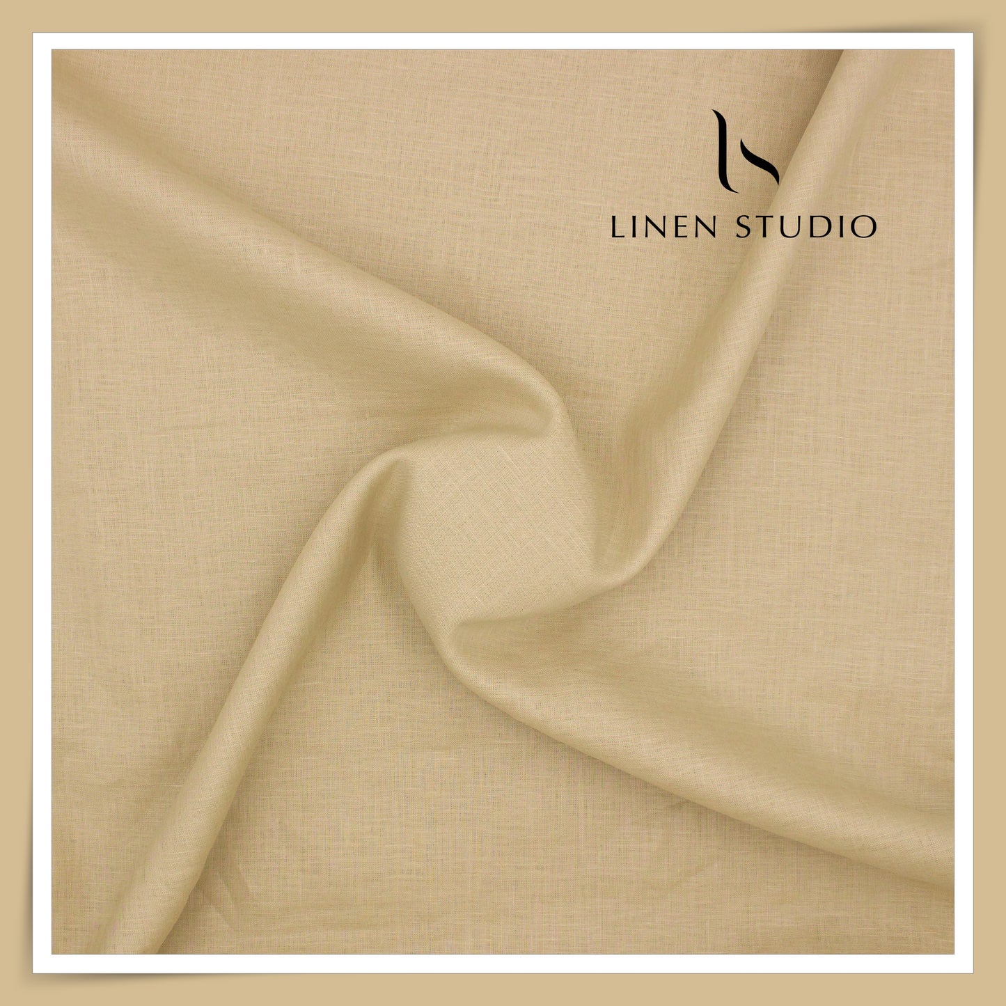Burgoyne Premium Linen 70 Lea Plain Shirting - Bamboo (NEW)