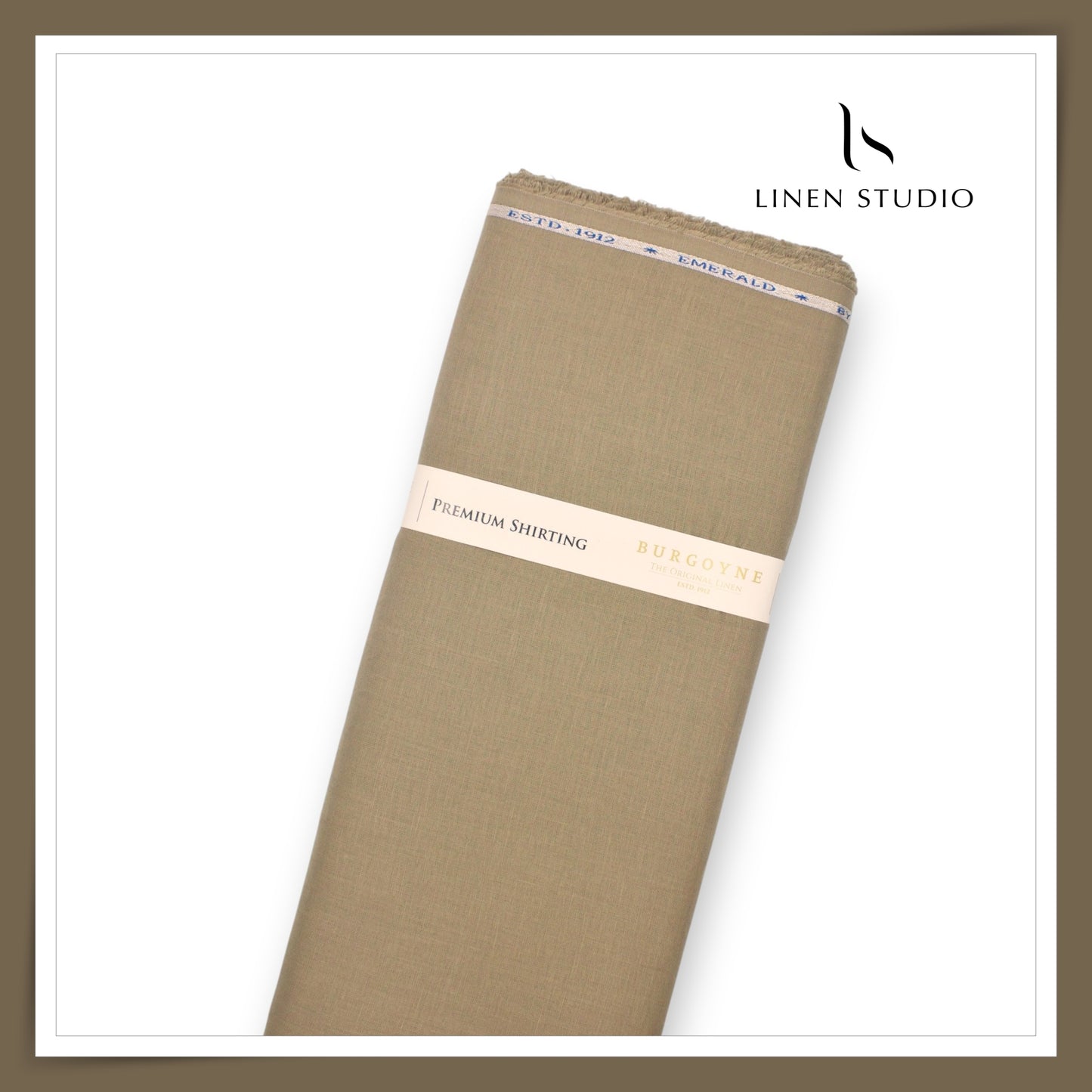 Burgoyne Premium Linen 70 Lea Shirting - Donkey Brown (NEW)