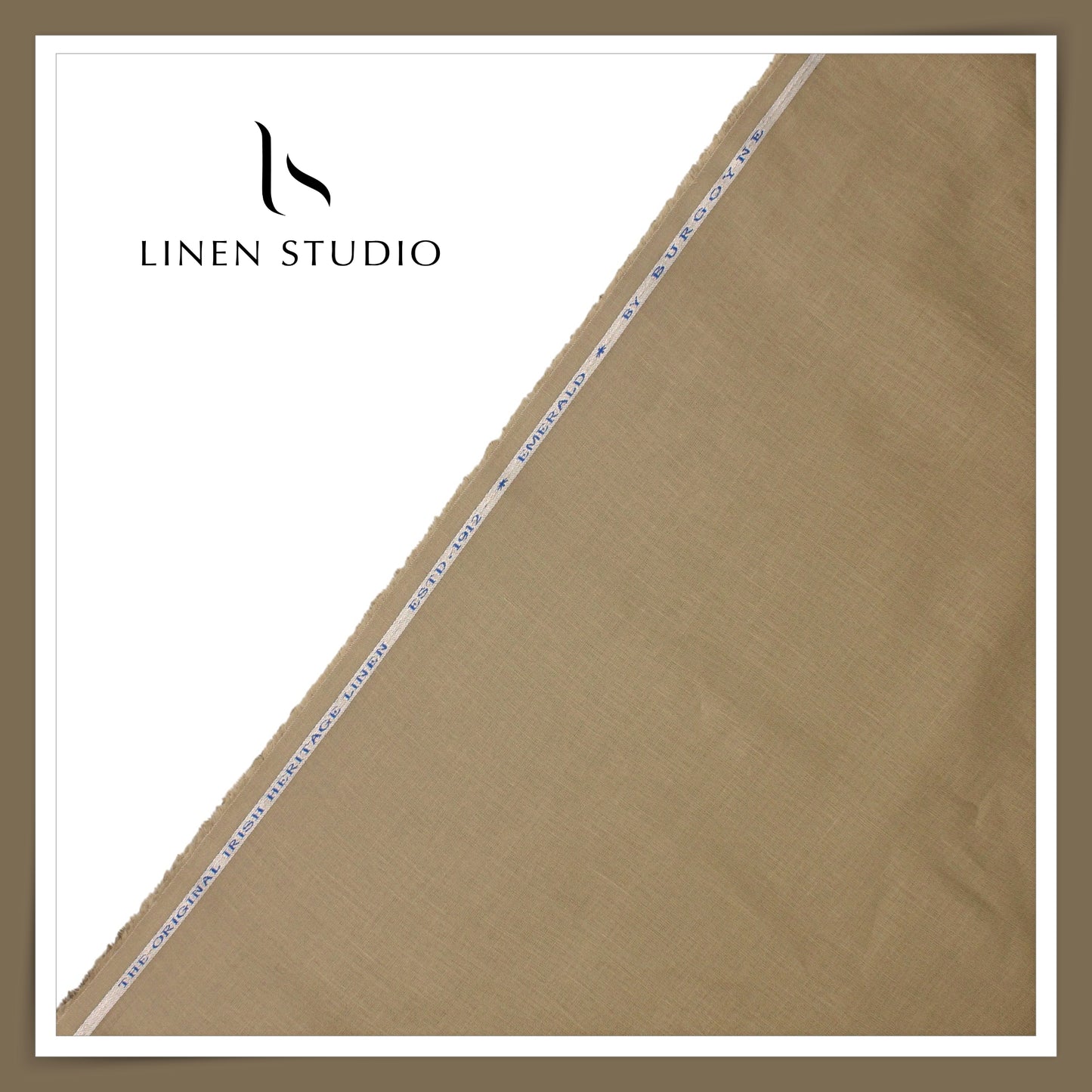 Burgoyne Premium Linen 70 Lea Shirting - Donkey Brown (NEW)