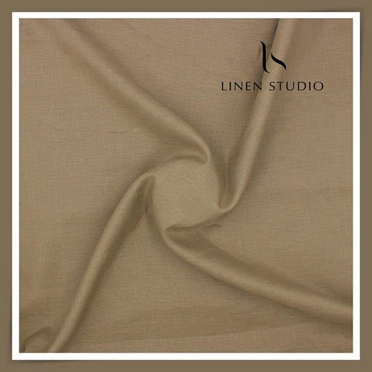 Burgoyne Premium Linen 70 Lea Shirting - Donkey Brown (NEW)