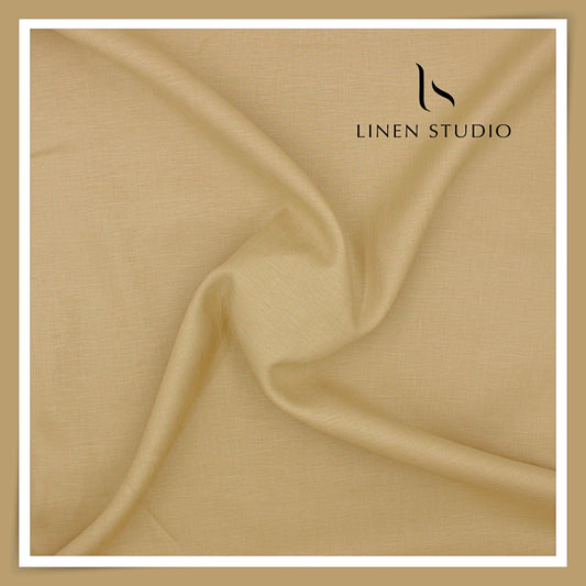 Burgoyne Premium Linen 70 Lea Shirting - Dark Fawn (NEW)