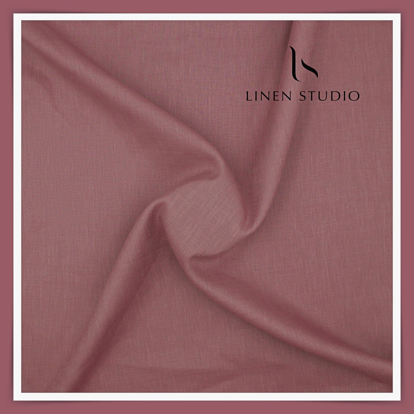 Burgoyne Premium Linen 70 Lea Shirting - Rasberry Taupe (NEW)