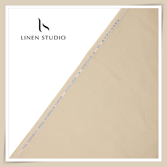 Burgoyne Premium Linen 70 Lea Shirting - Coral Vanilla (NEW)