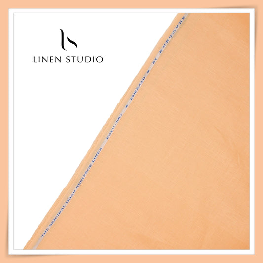 Burgoyne Premium Linen 70 Lea Shirting - Tacao Orange (NEW)