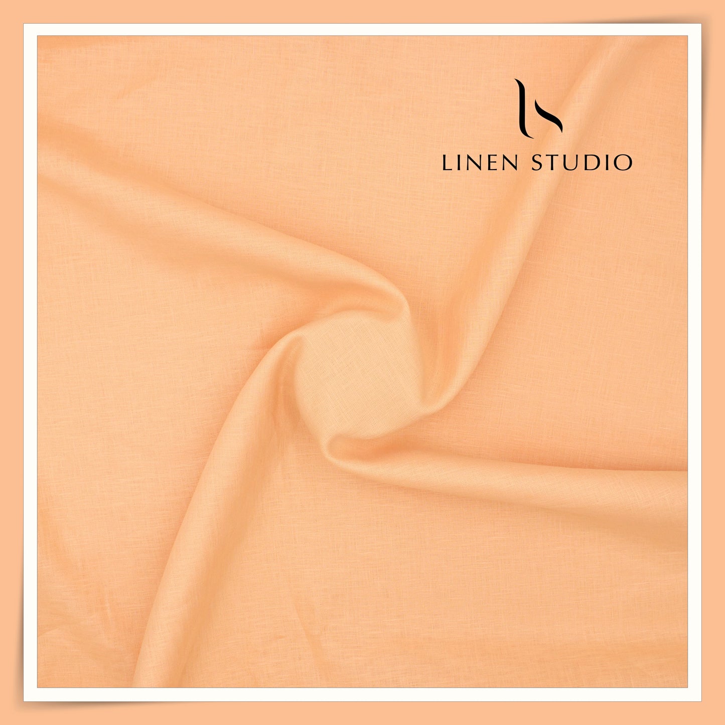 Burgoyne Premium Linen 70 Lea Shirting - Tacao Orange (NEW)