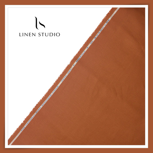 Burgoyne Premium Linen 70 Lea Shirting - Sepia Brown (NEW)