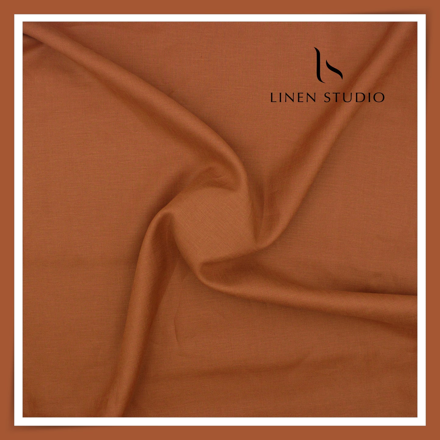 Burgoyne Premium Linen 70 Lea Shirting - Sepia Brown (NEW)