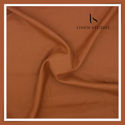 Burgoyne Premium Linen 70 Lea Shirting - Sepia Brown (NEW)