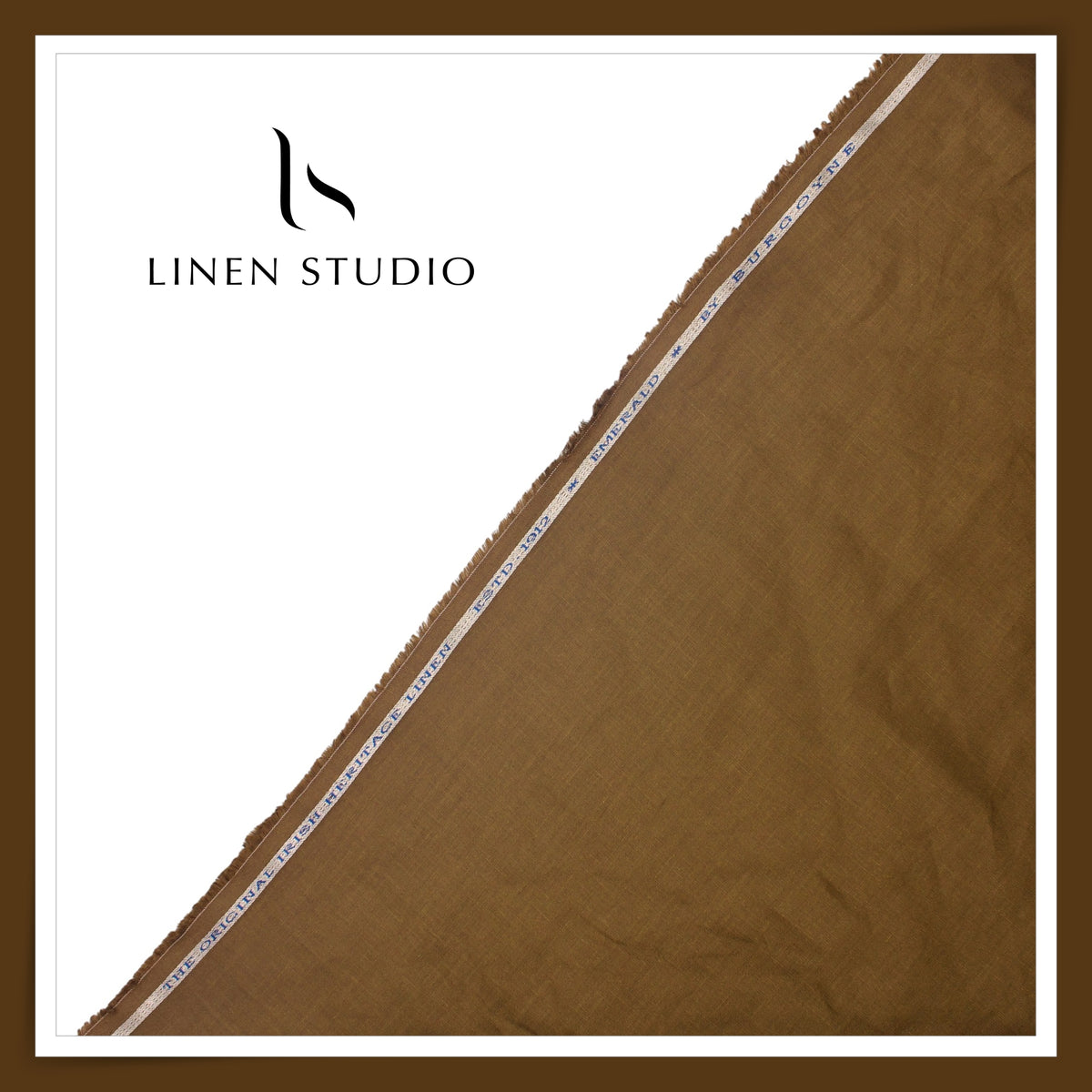 Burgoyne Premium Linen 70 Lea Plain Shirting - Bronze (NEW) (Highest Selling)