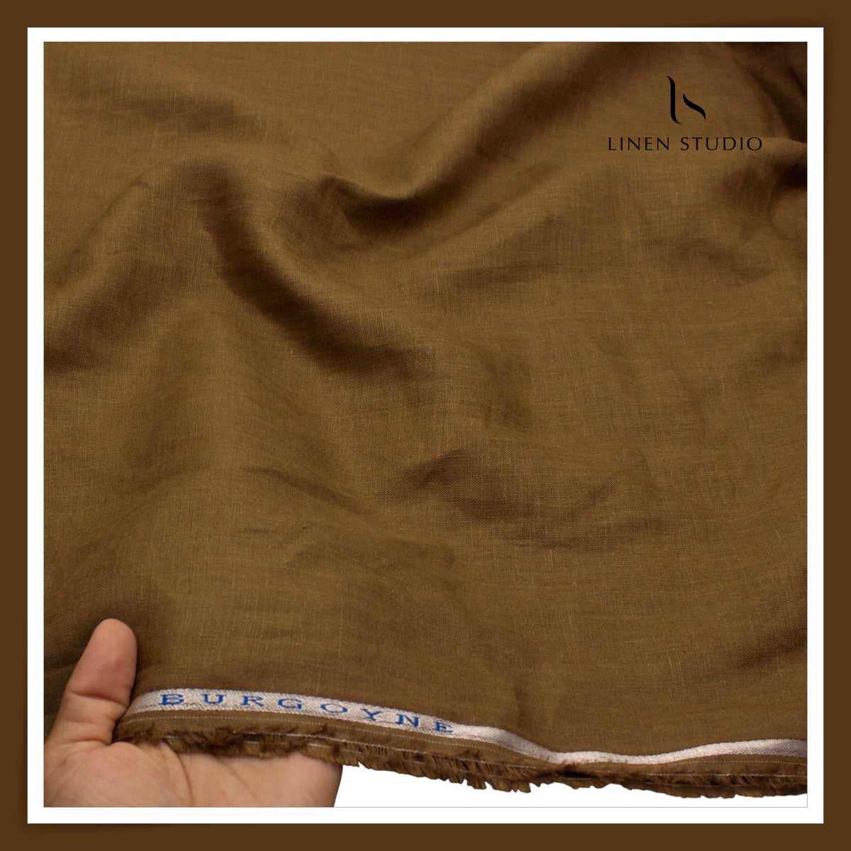 Burgoyne Premium Linen 70 Lea Plain Shirting - Bronze (NEW) (Highest Selling)