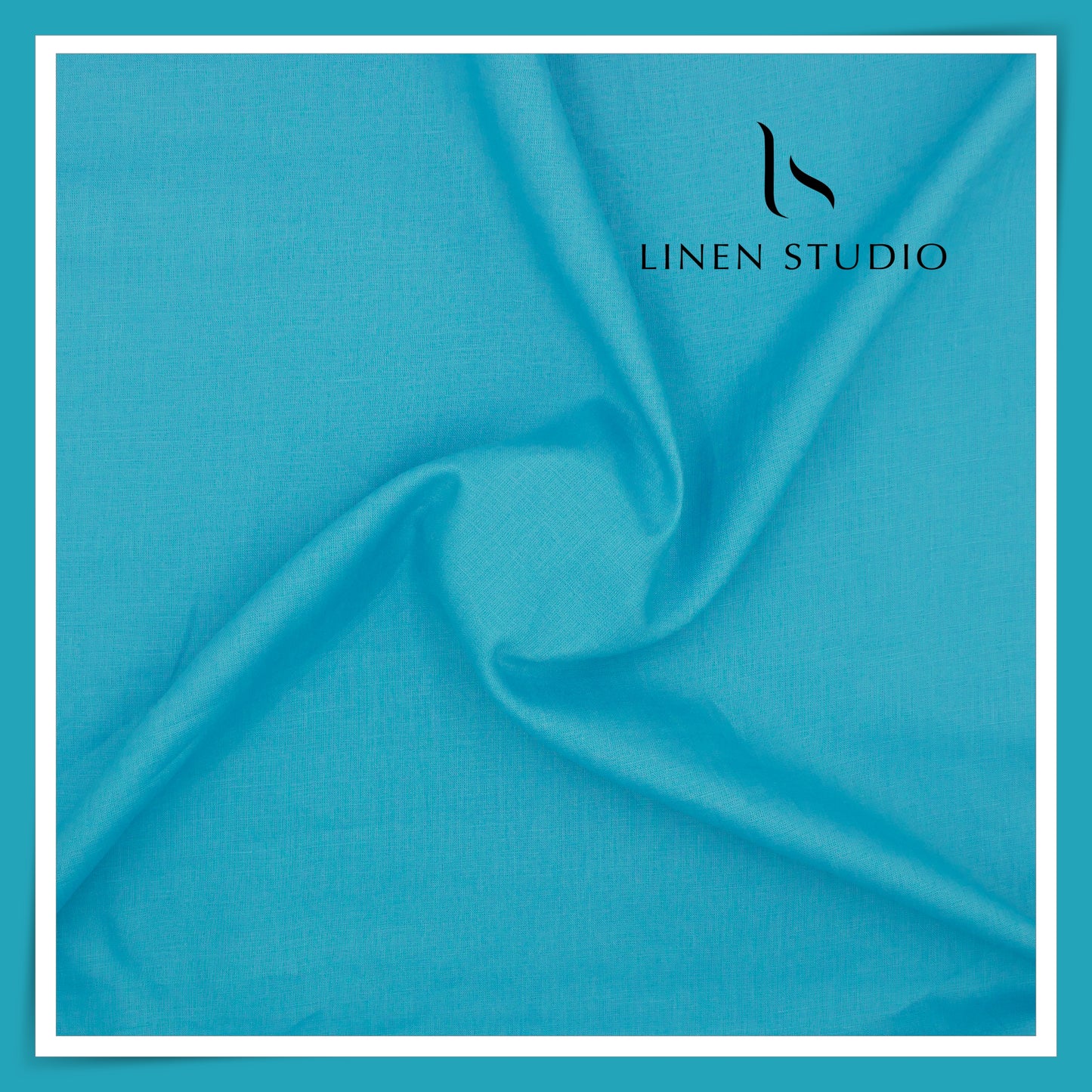 Burgoyne Premium Linen 70 Lea Shirting - Pacific Blue (NEW)