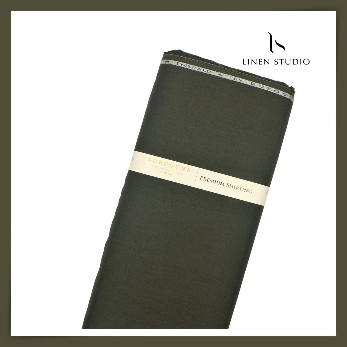 Burgoyne Premium Linen 70 Lea Plain Shirting - Rosin (NEW)