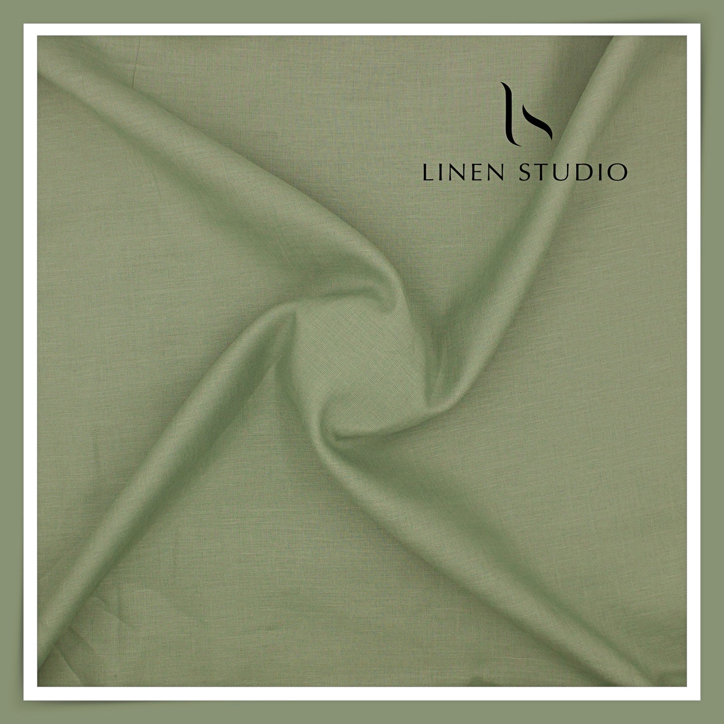 Burgoyne Premium Linen 70 Lea Shirting - Camouflage Green (NEW)