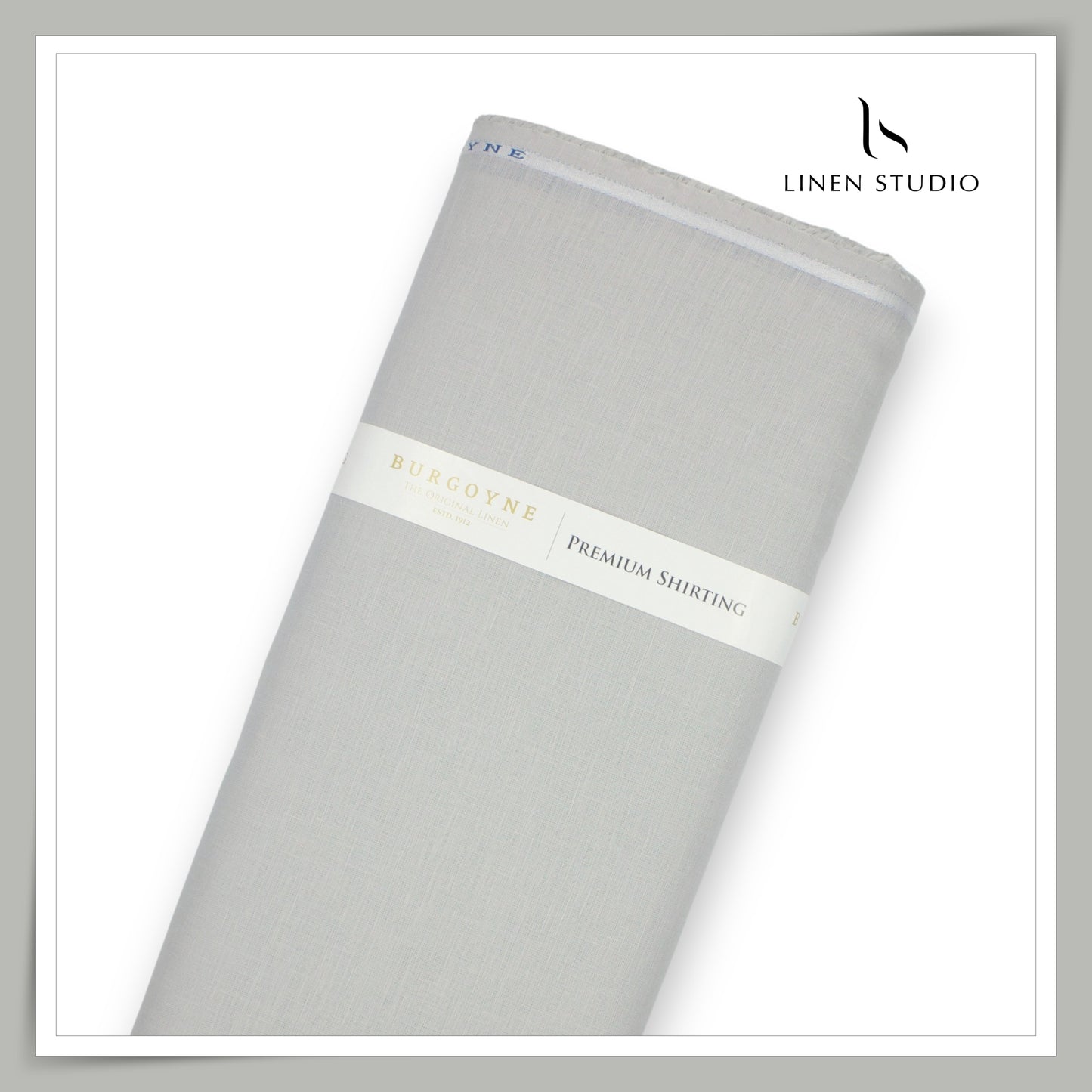 Burgoyne Premium Linen 70 Lea Shirting - Silver Grey (NEW)