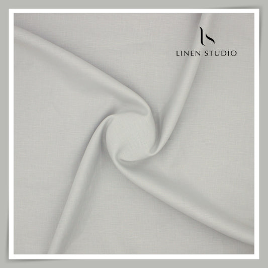 Burgoyne Premium Linen 70 Lea Shirting - Silver Grey (NEW)