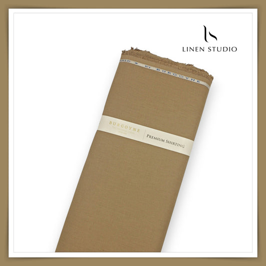 Burgoyne Premium Linen 70 Lea Shirting - Mocha Brown (NEW)