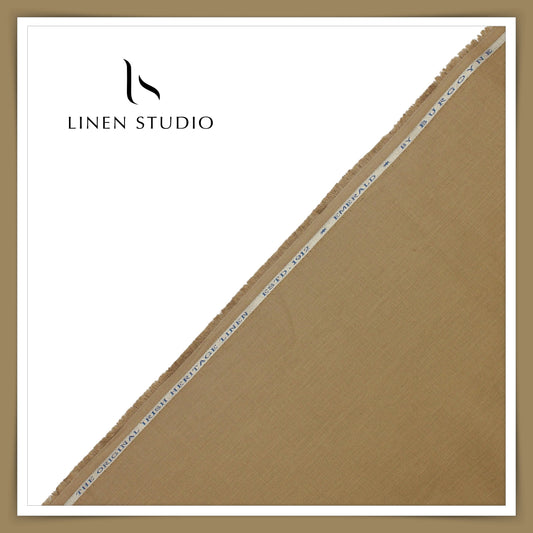 Burgoyne Premium Linen 70 Lea Shirting - Mocha Brown (NEW)