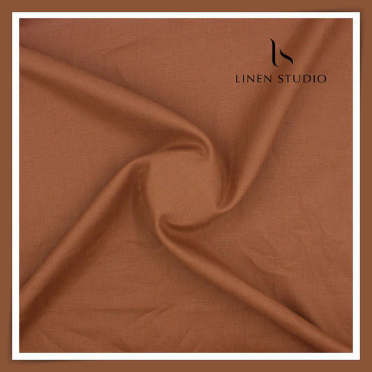 Burgoyne Premium Linen 70 Lea Shirting - Ginger Bread (NEW)