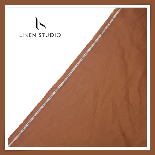 Burgoyne Premium Linen 70 Lea Shirting - Ginger Bread (NEW)