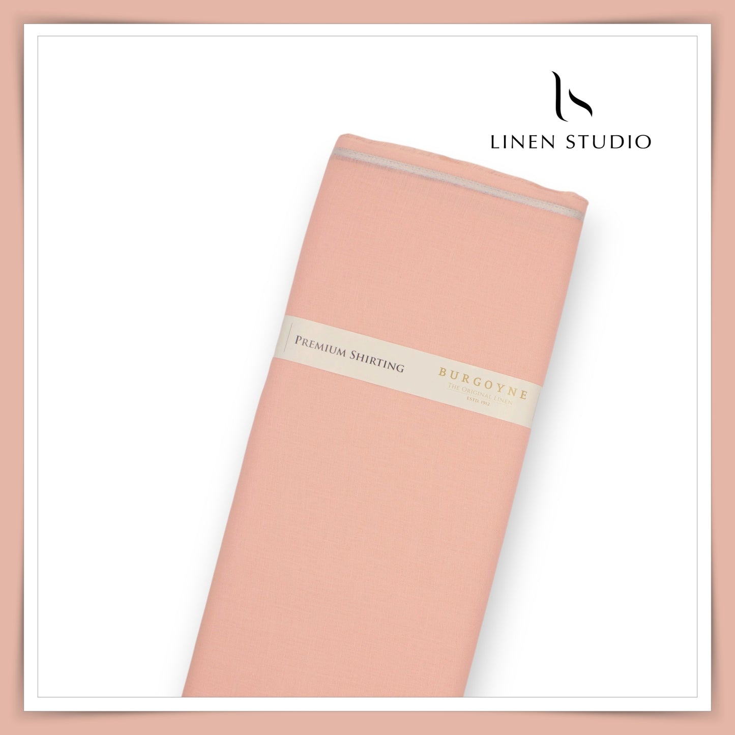 Burgoyne Premium Linen 70 Lea Shirting - Cashmere Rose (NEW)