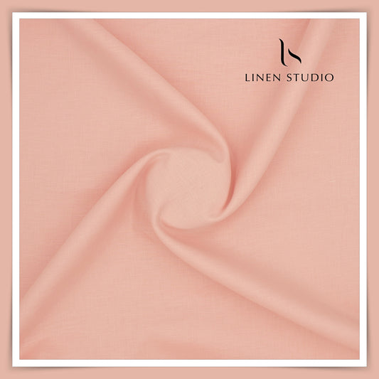 Burgoyne Premium Linen 70 Lea Shirting - Cashmere Rose (NEW)