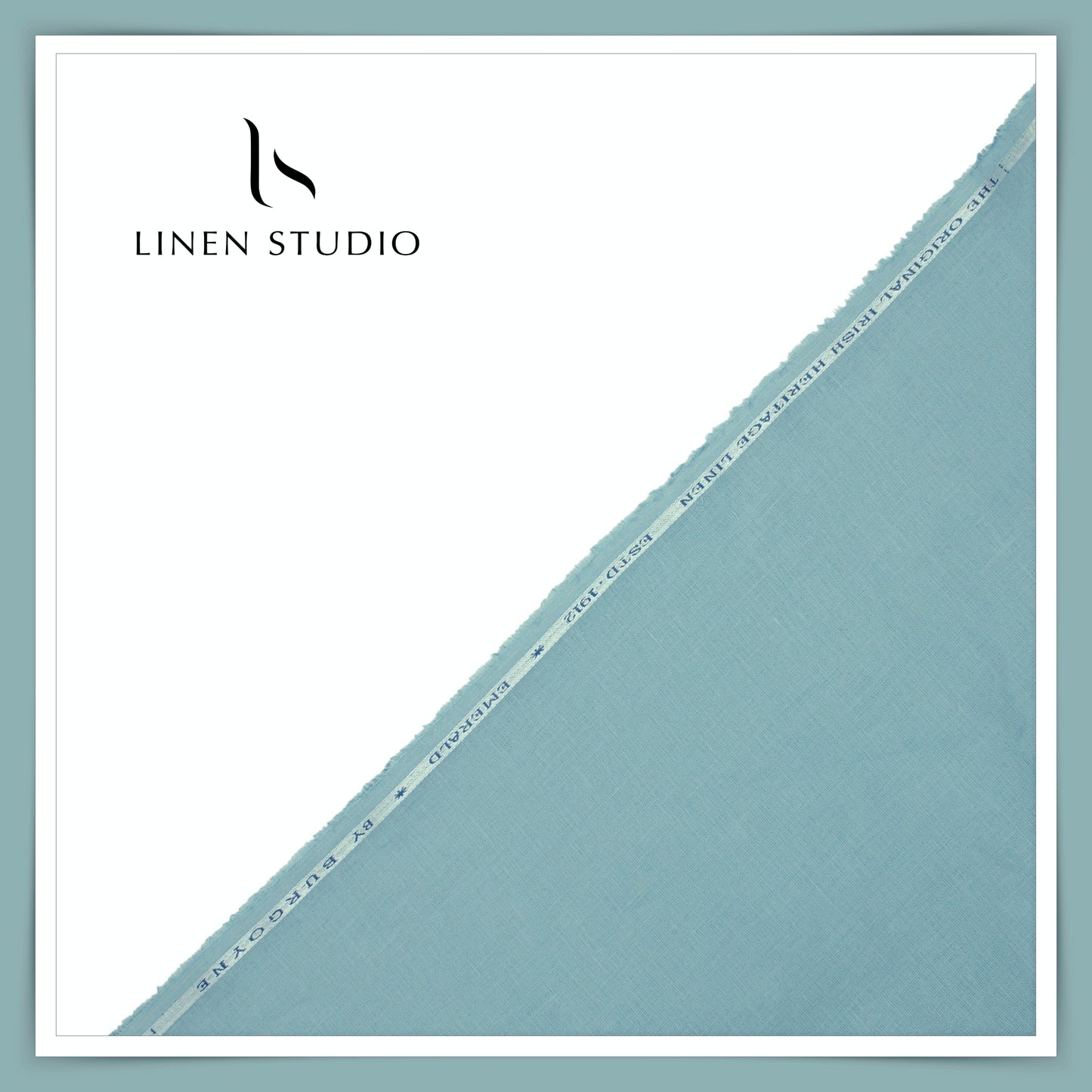 Burgoyne Premium Linen 70 Lea Shirting - Neptune Blue (NEW)