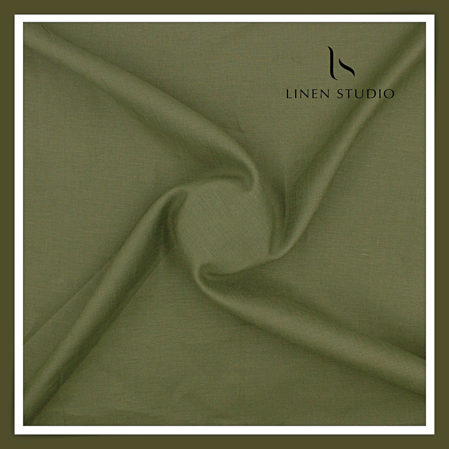 Burgoyne Premium Linen 70 Lea Shirting - Finch Green (NEW)