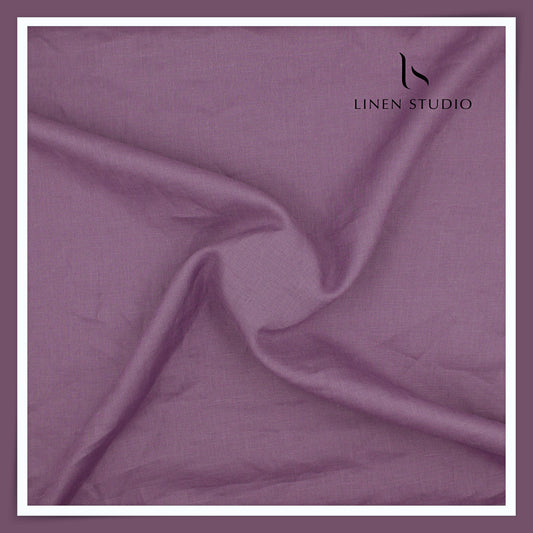 Burgoyne Premium Linen 70 Lea Shirting - Dirty Purple (NEW) (Most Liked)