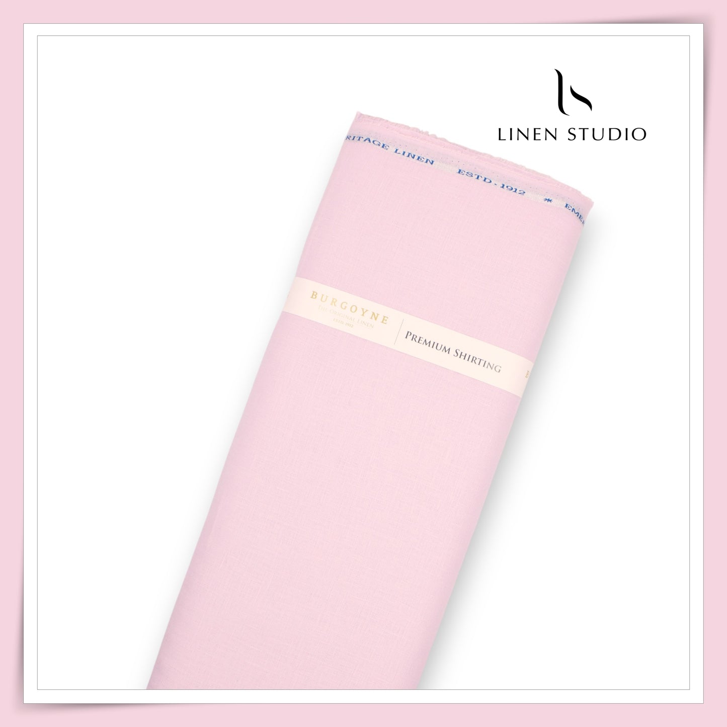 Burgoyne Premium Linen 70 Lea Shirting - Cosmo Pink (NEW)