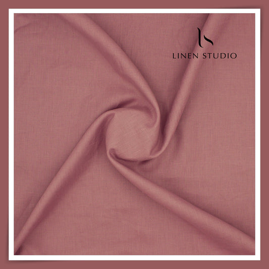 Burgoyne Premium Linen 70 Lea Shirting - Turkish Rose (NEW)