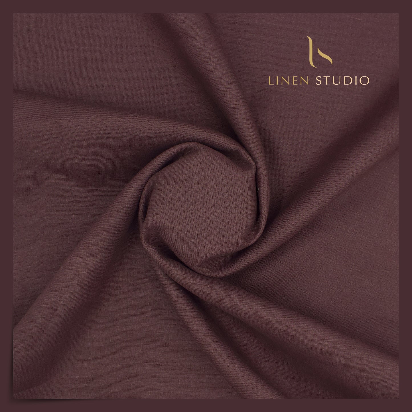 Burgoyne Premium Linen 70 Lea - Plum Brown