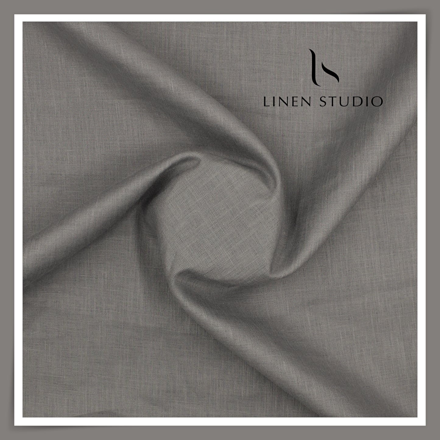 Burgoyne Premium Linen 70 Lea Shirting - Smokey Grey (NEW)