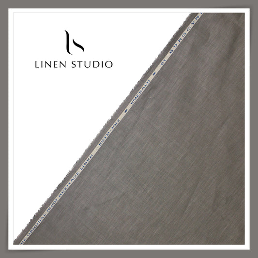 Burgoyne Premium Linen 70 Lea Shirting - Smokey Grey (NEW)