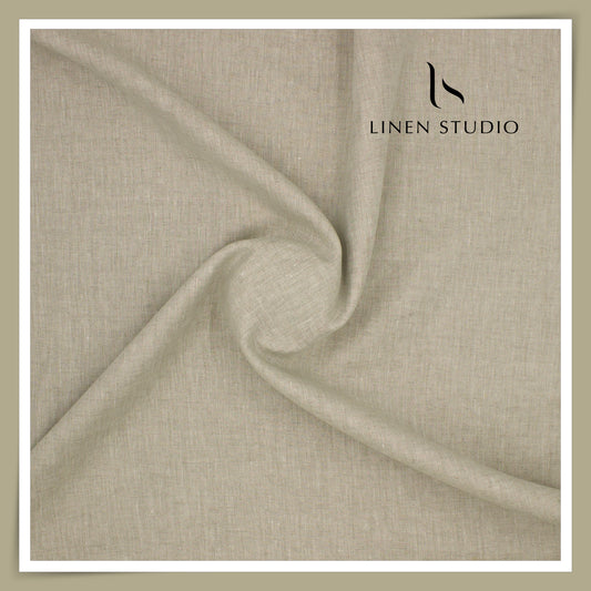 Burgoyne Premium Linen 70 Lea Shirting - Oatmeal (NEW)