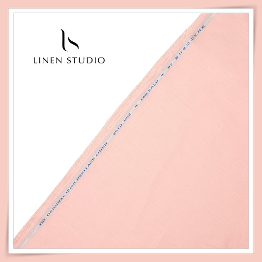 Burgoyne Premium Linen 70 Lea Shirting - Peachy Pink (NEW)