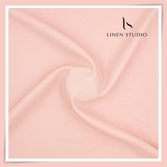 Burgoyne Premium Linen 70 Lea Shirting - Peachy Pink (NEW)